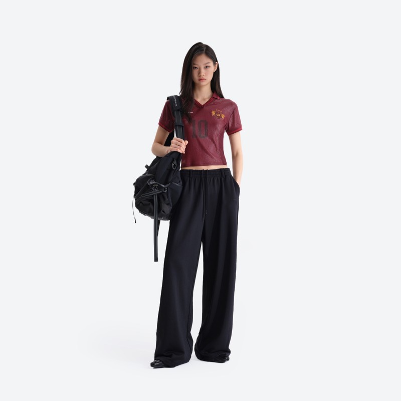 No. 10 Snake‑print Sheer Top